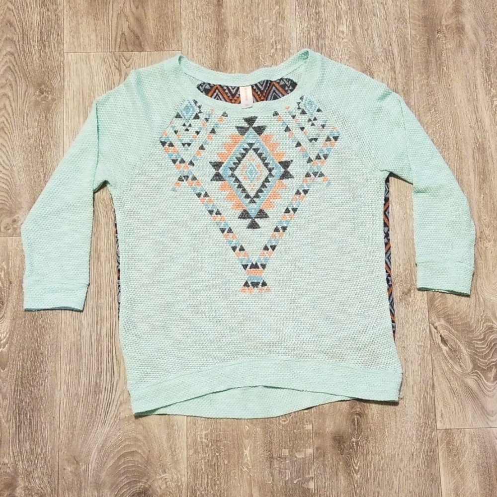 🍒 No Boundries long sleeve shirt / sweater, blue
